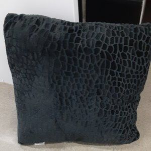 Large Fluffy Black Pillow